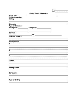 Story Writing Template