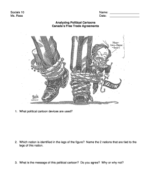Political Cartoon Analysis Worksheet