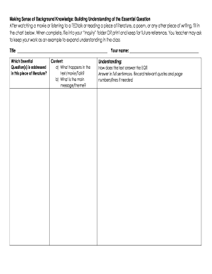 Literature Analysis Worksheet