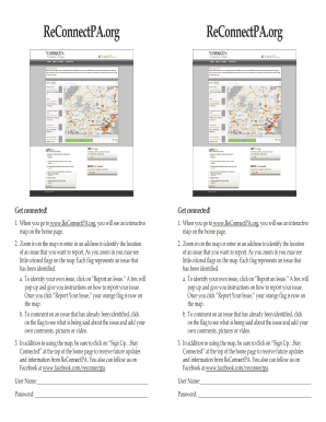 ReConnectPA Issue Reporting Guide