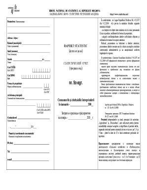 Moldova Statistical Report Form 5c-agr