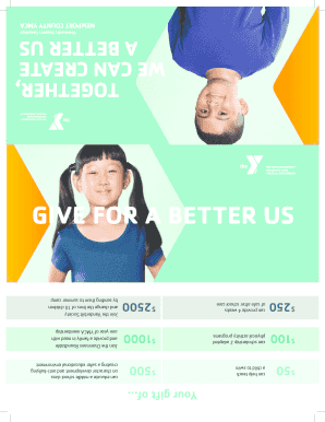 YMCA Annual Support Campaign Pledge Form
