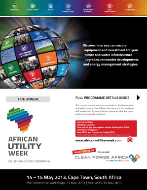 14 15 May 2013, Cape Town, South Africa - African Utility Week