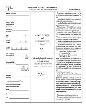 Moldova Annual Statistical Report