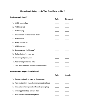 Food Safety Checklist
