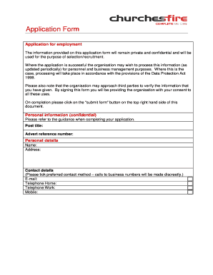 Employment Application Form