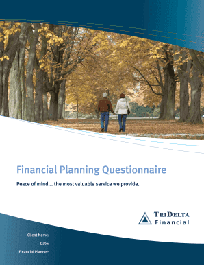 Financial Planning Questionnaire