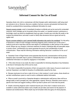 Informed Consent for Email Use