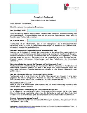 Therapie mit Tocilizumab