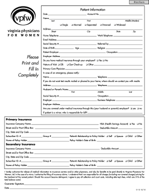 Patient Information Form