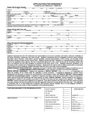 Residential Lease Agreement