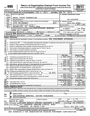 Form 990 Return of Organization Exempt From Income Tax