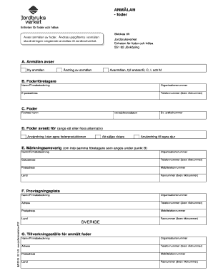 Feed Notification Form