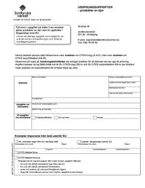 CITES Animal Product Application Form