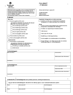 Swedish Power of Attorney for E-Services