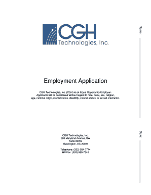 Employment Application Form