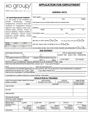 Employment Application Form