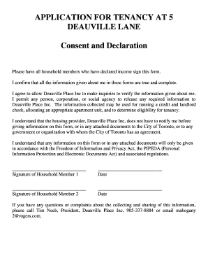 Residential Rental Application