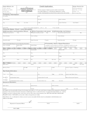 Credit/Debit Card Authorization Request