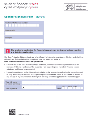 Sponsor Signature Form