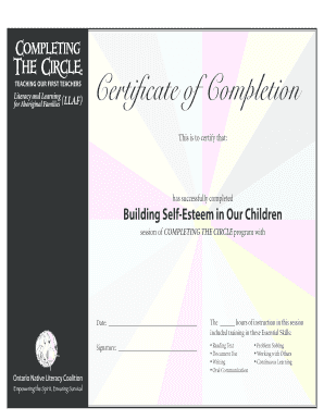 Certificate of Completion