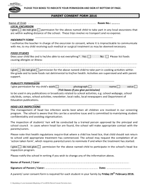Parent Consent Form