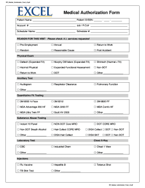 Medical Authorization Form