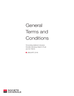 Fillable Online Sgbt General Terms And Conditions Societe