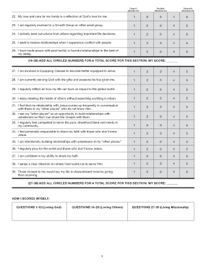 Spiritual Health Assessment Form