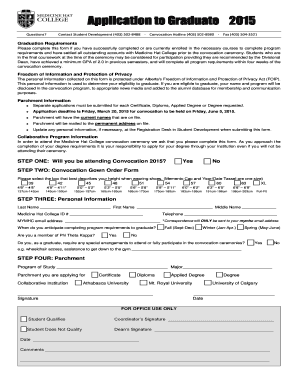 Application to Graduate