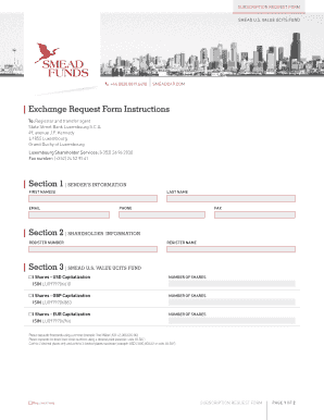 Subscription Request Form