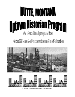 Butte Historical Walking Tour Guide
