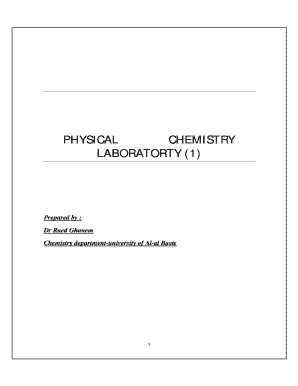 PHYSICAL CHEMISTRY LABORATORTY 1 hail