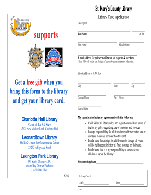 Library Card Application