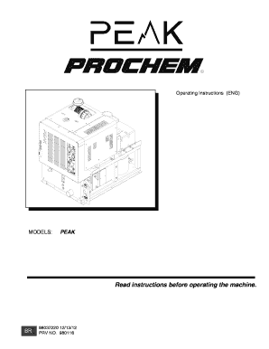 Mobile Cleaning Unit Operating Instructions