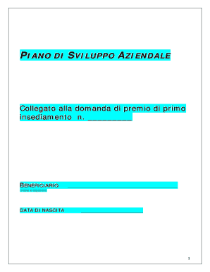 Piano di Sviluppo Aziendale