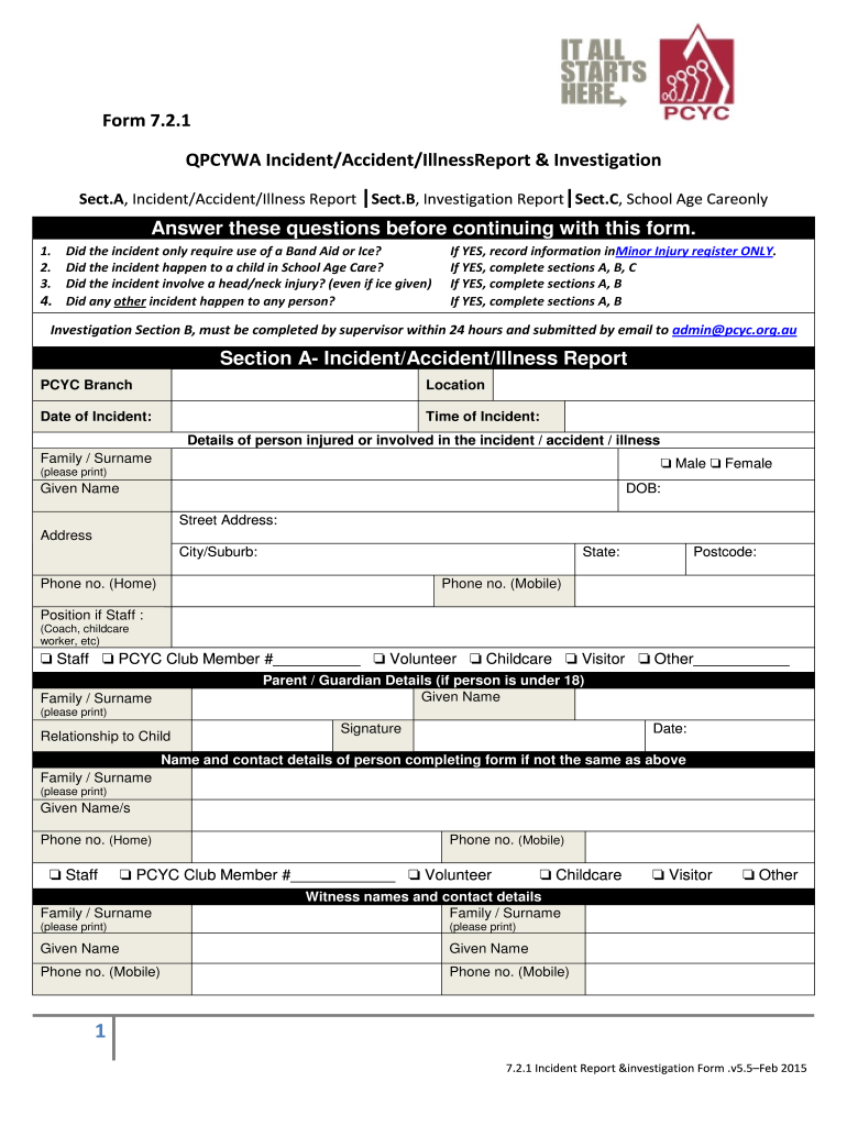 721 incident illness investigation Preview on Page 1