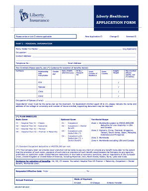 Liberty Healthcare Application Form