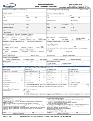 Westamerica Bank Merchant Application