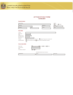 Graduate Attestation Form