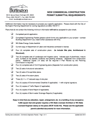 Payroll deduction form template - New commercial construction bpermitb submittal bb - Burlington