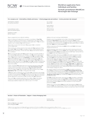 WorldCare Health Insurance Application Form