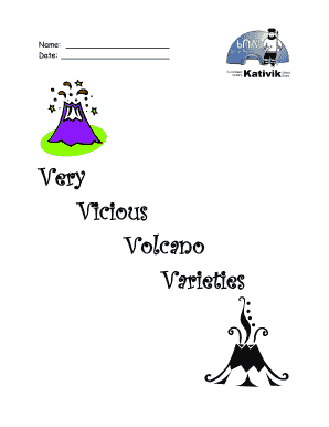 Volcano Study Worksheet