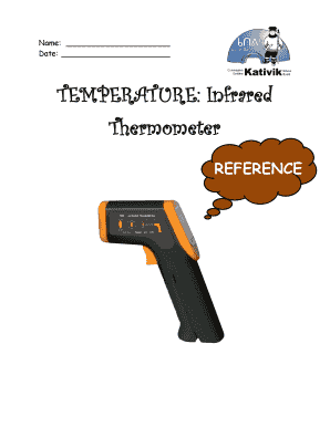 Infrared Thermometer Worksheet