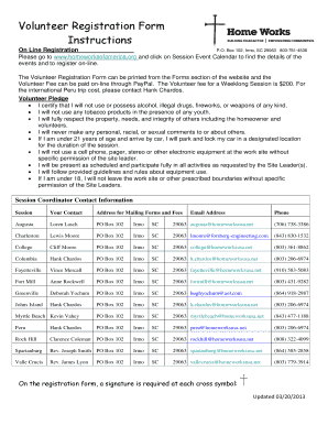 Volunteer Registration Form