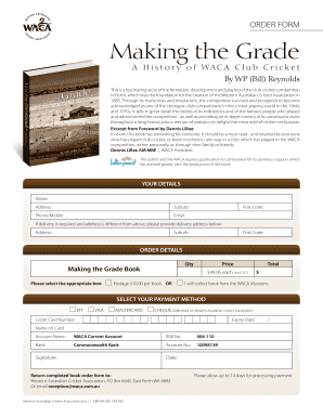 Order Form for Making the Grade Book