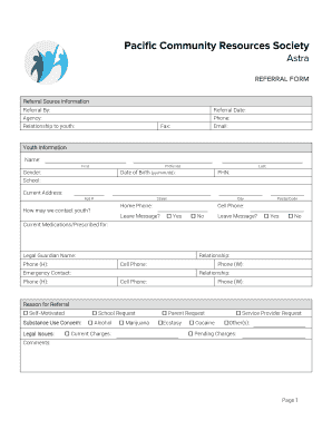 Youth Referral Form