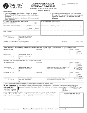 BC Medical Services Plan Application