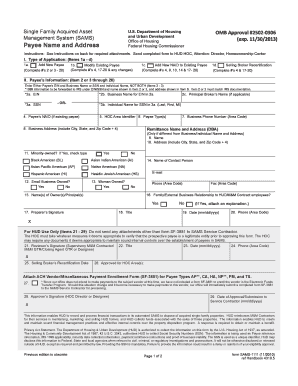 HUD SAMS-1111 Form