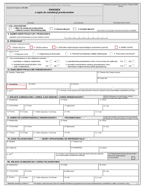 ARiMR Application for Producer Registry